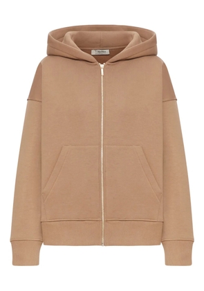 'S Max Mara zip-fastening hoodie - Brown