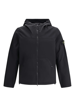 Stone Island Compass-patch hooded jacket - Black