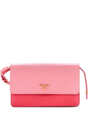Prada Pre-Owned Wallet on Strap Saffiano Leather Small crossbody bag - Pink