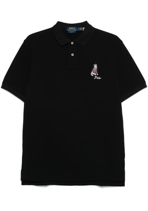 Polo Ralph Lauren logo-embroidered polo shirt - Black