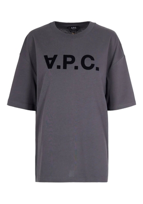 A.P.C. logo-detail T-shirt - Grey