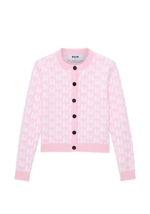 MSGM button pattern cardigan - Pink
