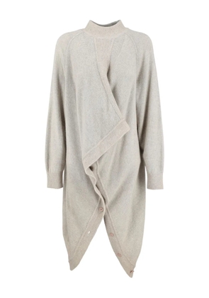 Issey Miyake Pre-Owned 1980s asymmetric sweater - Grey