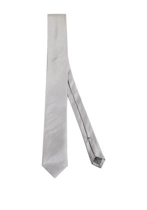 Errico Formicola polka-dot silk tie - Grey