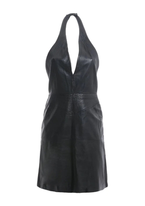 Gianfranco Ferré Pre-Owned 19080s leather dress - Black