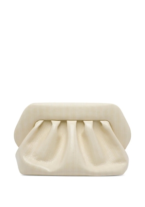 Themoirè adjustable strap clutch bag - Neutrals