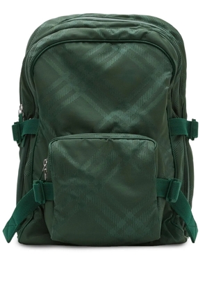 Burberry checked jacquard backpack - Green