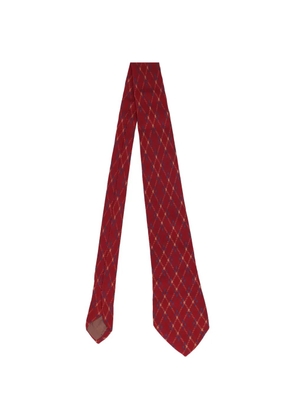 CHANEL Pre-Owned geometric-pattern tie - Red