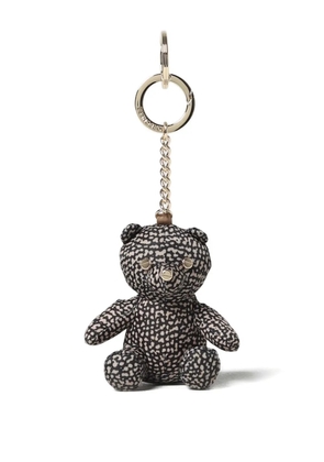 Borbonese Bear patterned keyring - Black