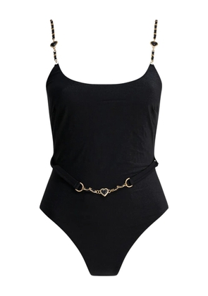 ZIMMERMANN Rhiannon Velvet Scoop swimsuit - Black