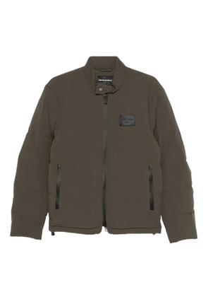 Emporio Armani zip-up padded coat - Green