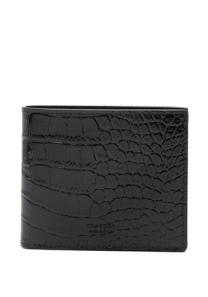 TOM FORD crocodile-embossed leather wallet - Black