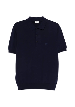 ETRO embroidered polo shirt - Blue