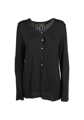 Fendi Pre-Owned beaded cardigan - Black
