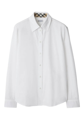 Burberry poplin cotton shirt - White