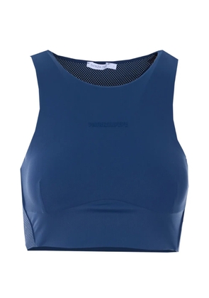 Patrizia Pepe cropped sleeveless top - Blue