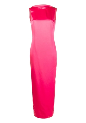 Versace cowl-back gown - Pink