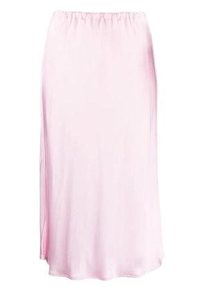 Jil Sander elasticated-waist flared midi skirt - Pink