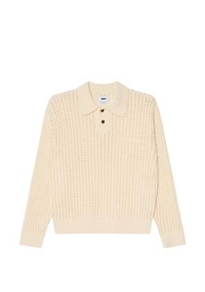 Obey Duane knitted polo shirt - Neutrals