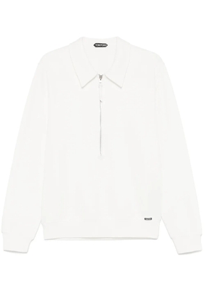 TOM FORD half-zip sweatshirt - White