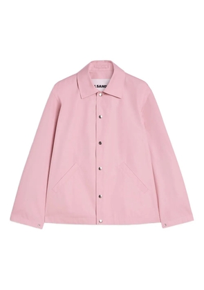 Jil Sander logo -print cotton jacket - Pink