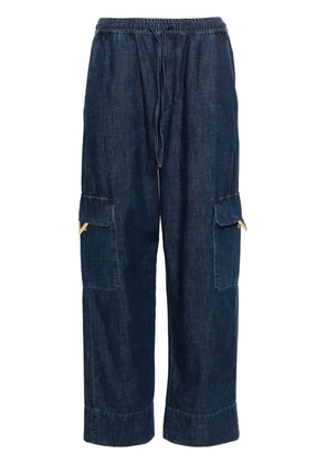 Valentino Garavani chambray cargo trousers - Blue