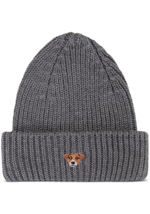 PELO FOUNDATION Jack Russel patch beanie - Grey