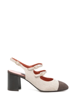 Carel Paris heel strap pumps - Neutrals