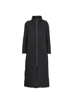 Mondrian zip-up coat - Black