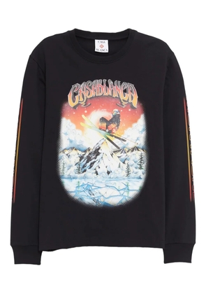 Casablanca logo-print sweatshirt - Black
