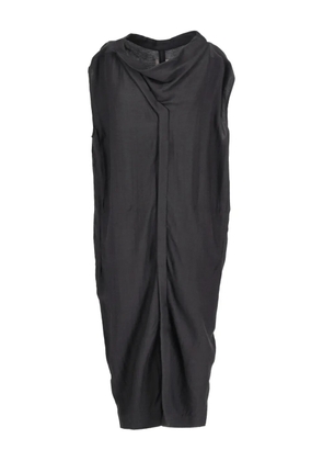 Rick Owens Vintage draped round-neck shirt dress - Black