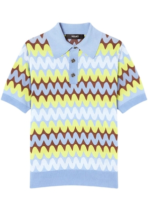 Versace Wave polo shirt - Blue