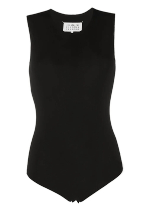 Maison Margiela round-neck sleeveless bodysuit - Black