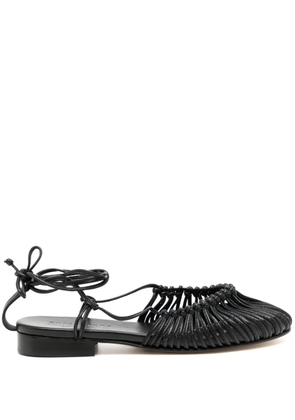 Hereu Mantera knotted leather sandals - Black