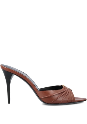 Saint Laurent 90mm Babylone sandals - Brown