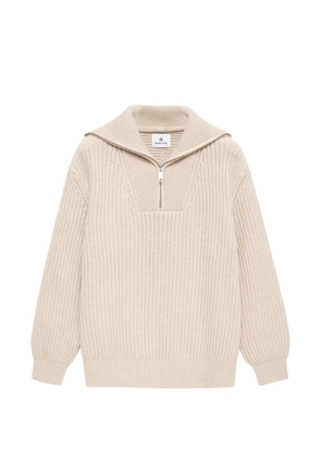 ANINE BING zip sammy knitwear - Neutrals