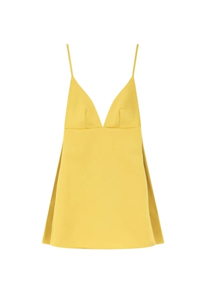 Elisabetta Franchi V-neck strap mini dress - Yellow