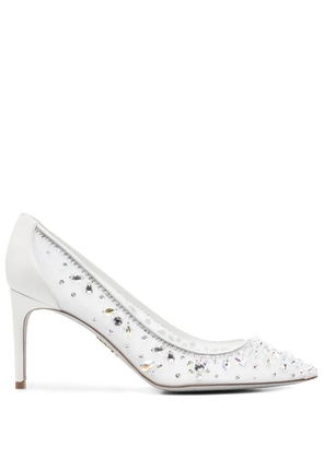 René Caovilla 80mm Cinderella pumps - White