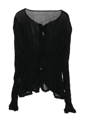 Issey Miyake chiffon cardigan - Black