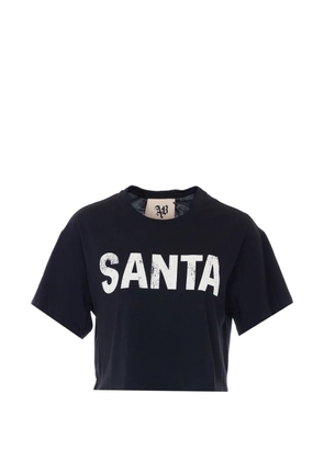 Aniye By Sante print crewneck top - Blue