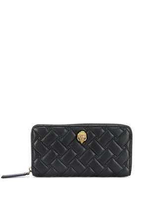 Kurt Geiger London quilted zip-around wallet - Black