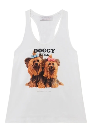 Stella McCartney graphic sleeveless tank top - White