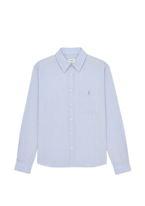 Saint Laurent stripe-pattern blouse - Blue