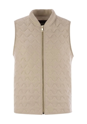 Fabiana Filippi quilted sequin-detail gilet - Neutrals