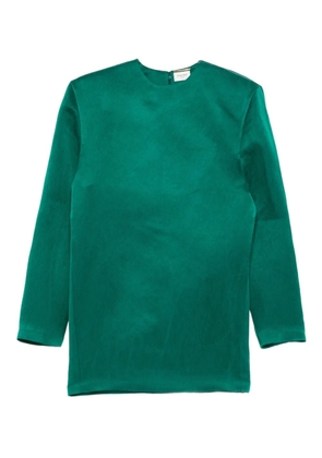 Saint Laurent long-sleeve mini dress - Green