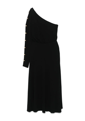 Elisabetta Franchi one-shoulder midi dress - Black