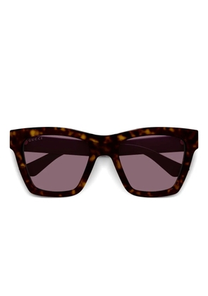 Gucci Eyewear square-frame sunglasses - Brown