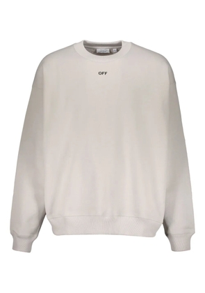 Off-White printed logo long sleeve sweatshirt - Neutrals