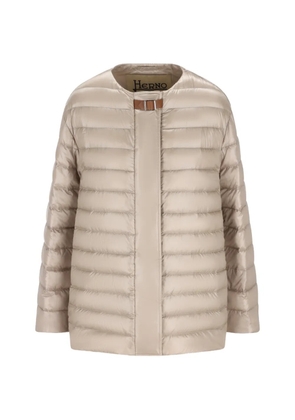 Herno crew-neck puffer jacket - Neutrals