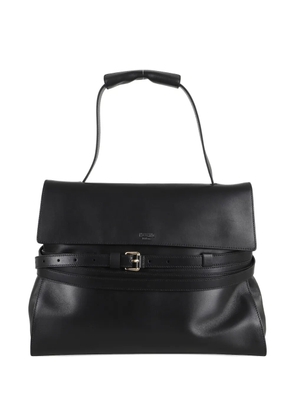 Moschino Tie Me leather handbag - Black